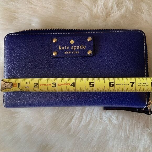 New ✨ KATE SPADE Wellesley Full Size Cobalt Blue Wallet - Picture 12 of 14